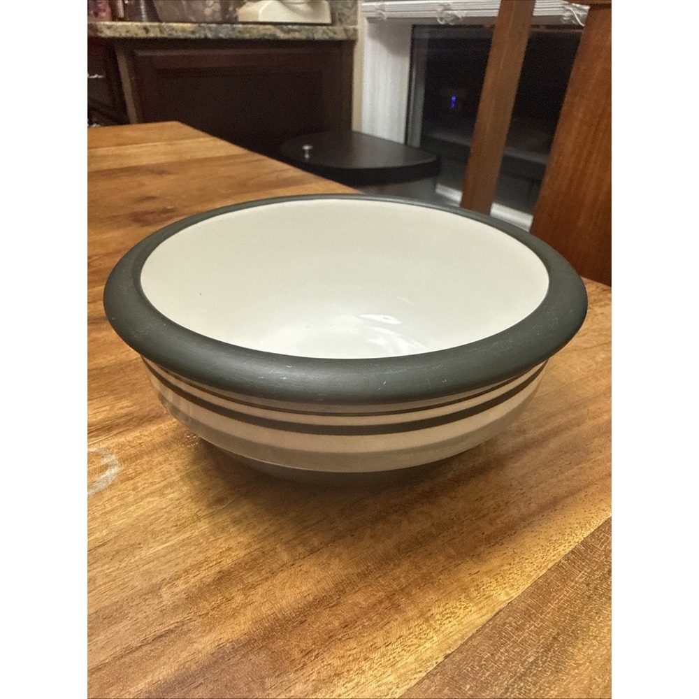 DANSK STACKING STRIPE Dove Grey CEREAL BOWL 6" Diameter (TD)